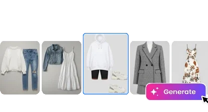 选择服装风格或上传服装图